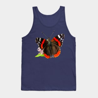 Red Admiral Butterfly Tank Top